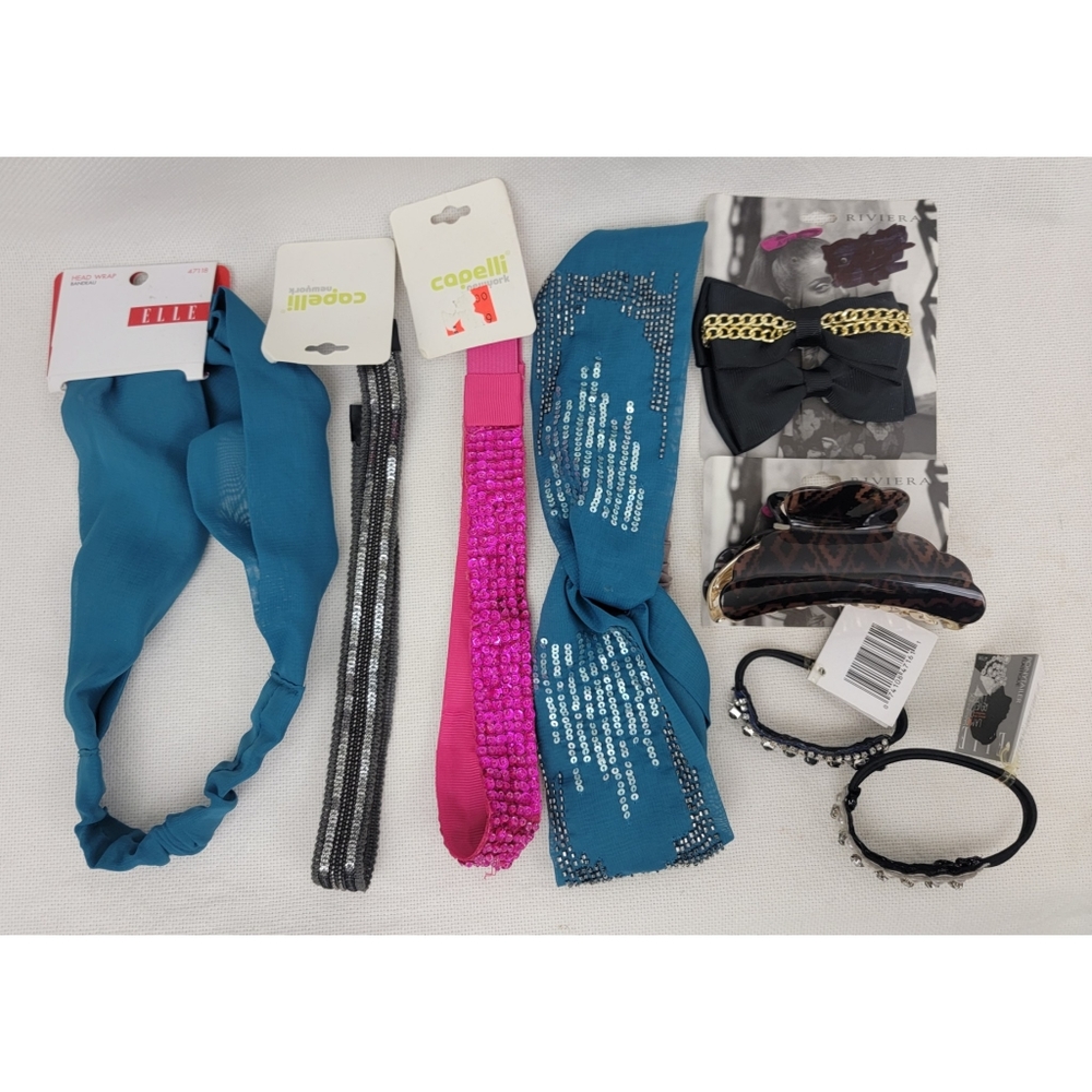 Lot 9 head accessories headband ponytail clip